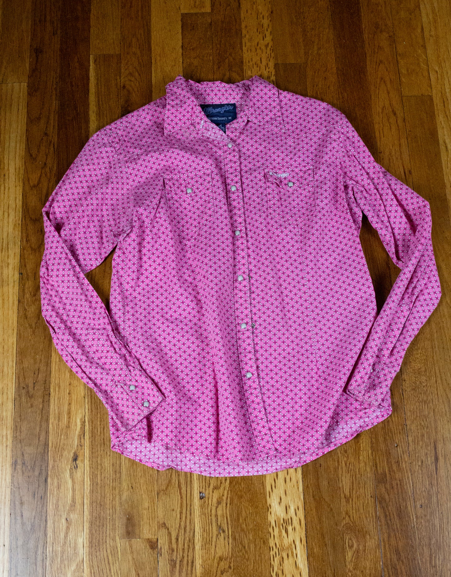 Pink Wrangler Button Up